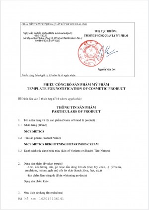 Công bố của Bộ y tế